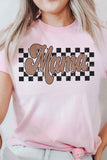 CHECKERED RETRO MAMA Graphic Tee