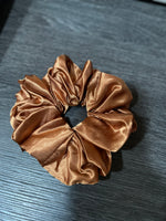 X-Large silk hair scrunchie(copper)
