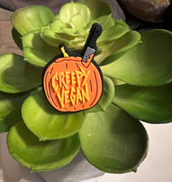 Creepy vegan pumpkin